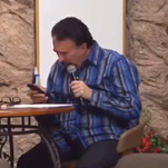 This preacher browsing his phone while speaking in tongues speaks volumes