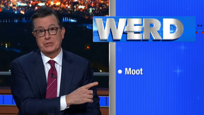 Trump can't stop stealing Stephen Colbert's bits