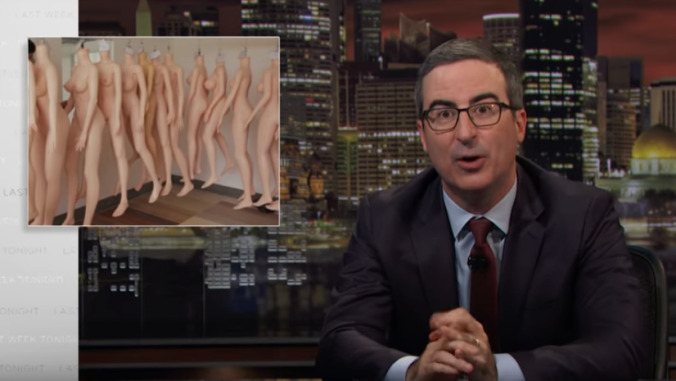 Sex dolls and human trafficking: John Oliver shows what happens when men rule reproductive rights