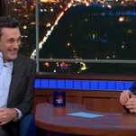 Jon Hamm tells Stephen Colbert about accidentally crashing Trump's SNL afterparty