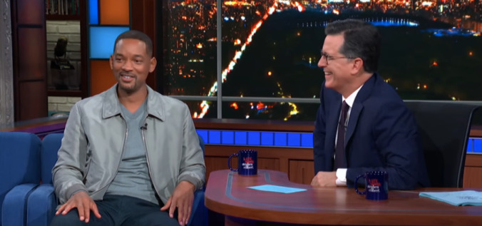 Will Smith tells Stephen Colbert he could kick young Will Smith's ass