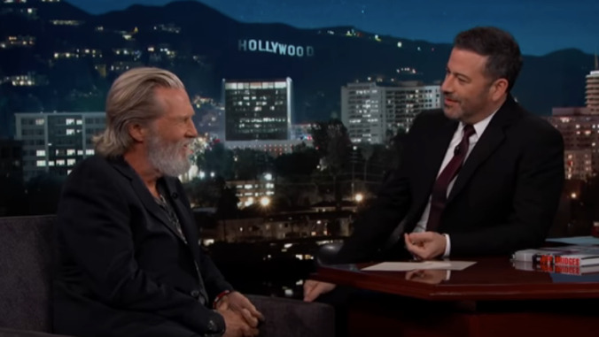 Jeff Bridges won't confirm or deny smoking with Snoop Dogg before his Jimmy Kimmel Live interview