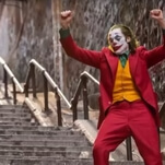 That dastardly Joker is now dancing on anything but those stairs