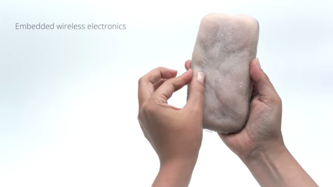 What your phone needs is a supple, pinchable coat of human skin, apparently