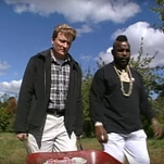 It's not really fall until you watch Conan and Mr. T go apple-picking