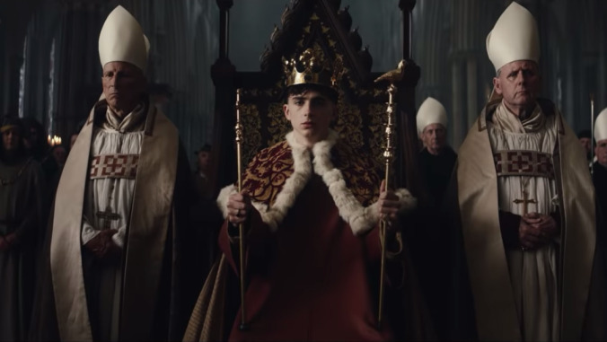 Heavy is the Timothée that wears the crown in new trailer for Netflix's The King