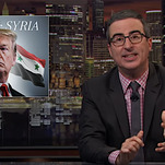 "It's genuinely hard to get it this wrong," marvels John Oliver at Trump's Syrian dictator-cuddling