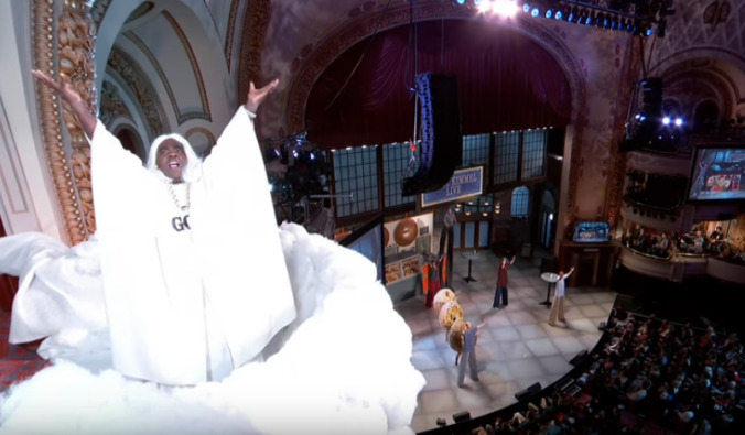 Tracy Morgan is the God all New York loudmouths deserve on Jimmy Kimmel Live