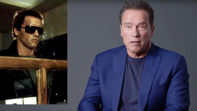 Arnold Schwarzenegger wants you to know that he thought the line should've gone "I will be back"