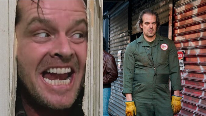 Heeeeeeeeeeeeeere’s David Harbour dressed as Jack Torrance