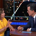 Nancy Pelosi ends a momentous day by telling Stephen Colbert, "No one is above the law"