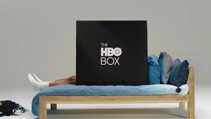 Masturbate furiously in the privacy of your own cardboard box, courtesy of HBO