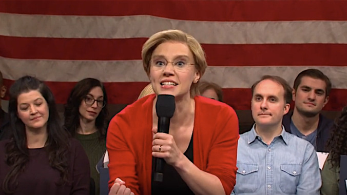 SNL's Elizabeth Warren is an acquired taste, like sushi, or butt stuff