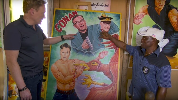 Watch Conan O'Brien delve into the wild world of Ghanaian movie posters