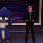 Conan slaps overly concerned Sonic fans with aggressively bouncing hedgehog wang