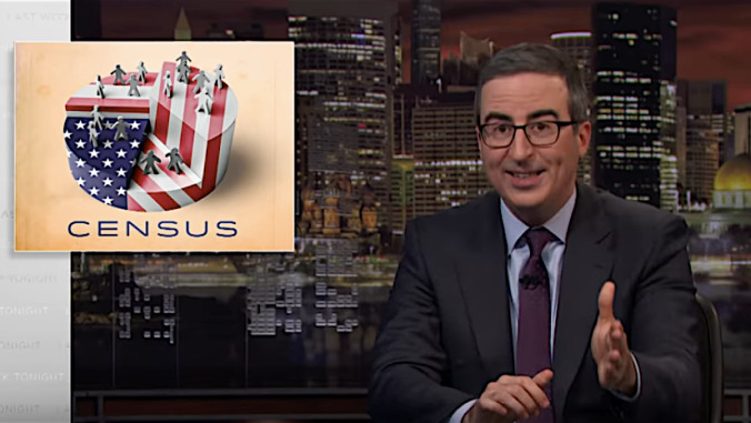 John Oliver's season finale mission—piss off Trump, fight white supremacy, and fill out the census