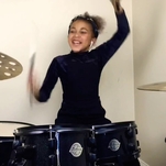 Pick yourself up with a dose of this 9-year-old drumming master rocking out to Nirvana
