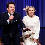 Kristen Bell and male friend do 17 Disney songs in 5 minutes on The Tonight Show