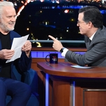 Tim Robbins quizzes Stephen Colbert, who's somehow never seen The Shawshank Redemption