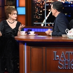 Helena Bonham Carter spills some delicious tea about her many co-stars on Stephen Colbert