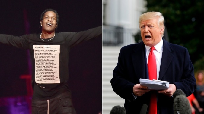 A$AP Rocky now an on-the-record part of extremely normal presidential impeachment hearings