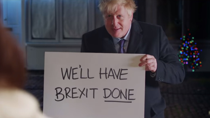 Here's Boris Johnson making the grossest scene in Love, Actually somehow even worse