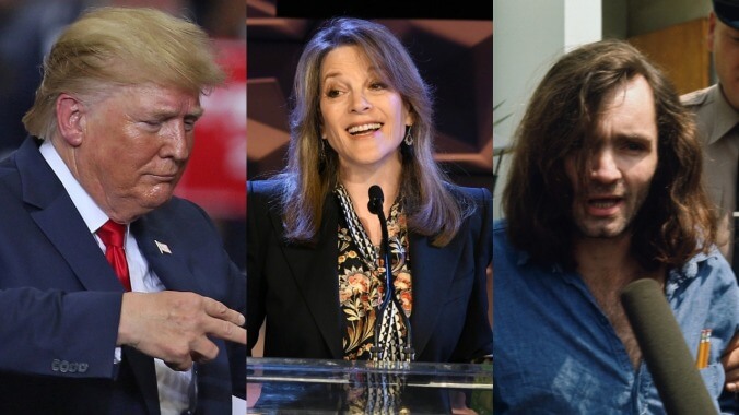 Okay, who told Marianne Williamson that Trump pardoned Charles Manson?