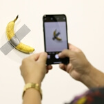 Man eats expensive art banana in act that is also somehow apparently art