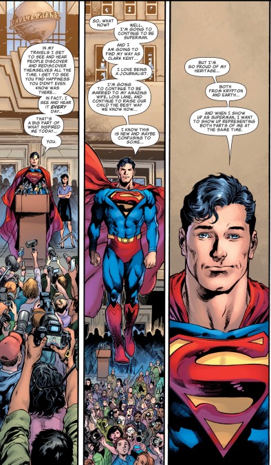 Superman reveals his secret identity to the public in a heartfelt, game-changing issue