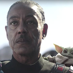 Giancarlo Esposito won't spill about Baby Yoda, but will hold a banana to your head