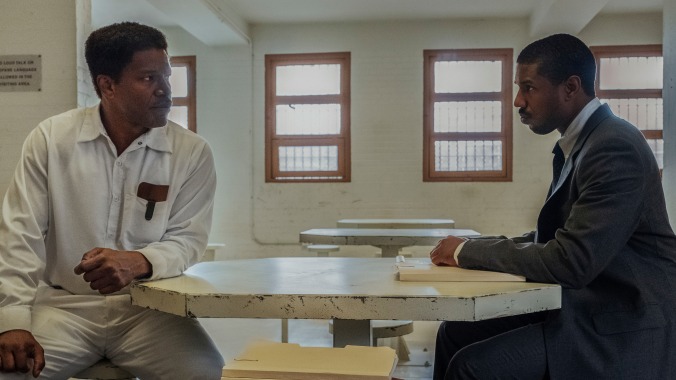 Michael B. Jordan and Jamie Foxx bring sensitivity to the routine legal drama Just Mercy