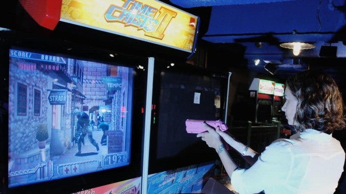 Pray the world's greatest Time Crisis II player only uses his shooting skills for video games