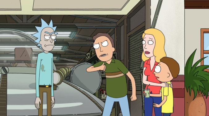 Snakes, time-travel, and non-floating shoes on Rick And Morty