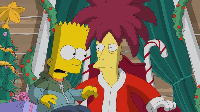 Sideshow Bob is wasted in a Simpsons holiday episode with no reason to exist