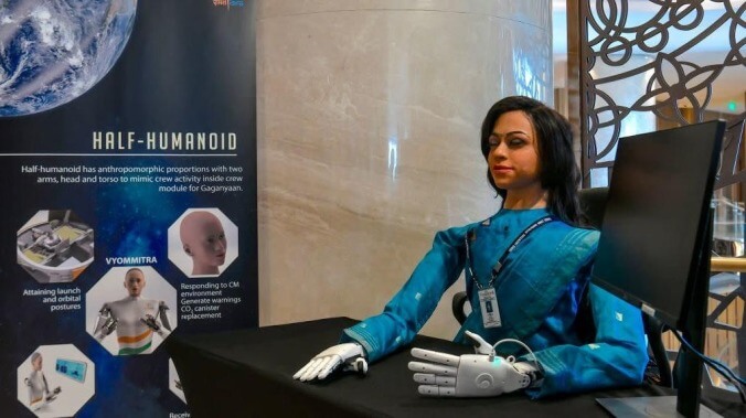 India is sending a creepy robot lady to space