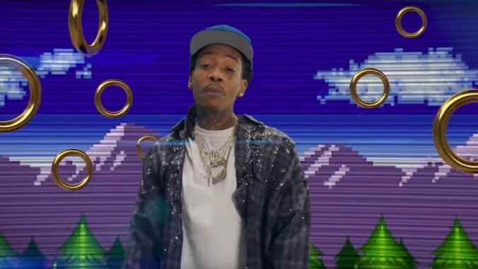 Sonic gets far better music video movie tie-in than he deserves, courtesy of Wiz Khalifa and friends