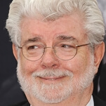 Fine, have a picture of George Lucas gently cradling Baby Yoda in his arms