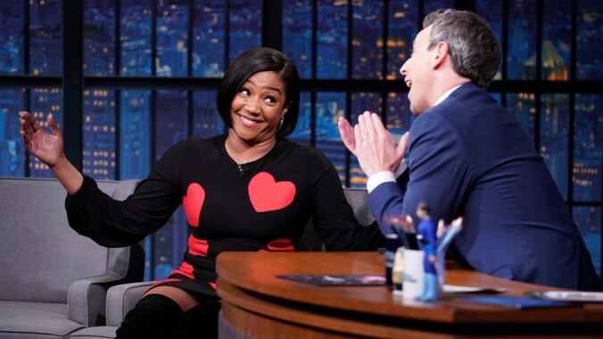 Seth Meyers confirms that, yes, Tiffany Haddish is living her best life