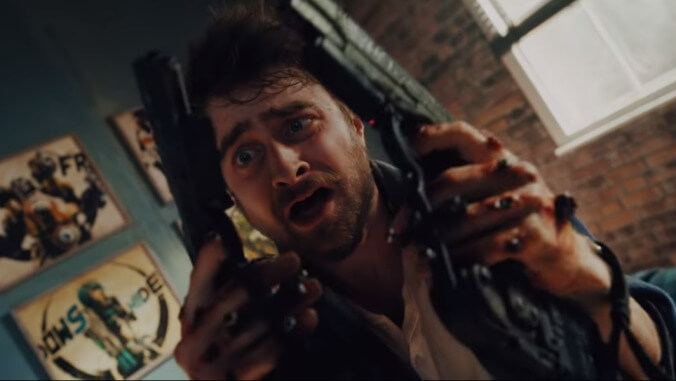 Daniel Radcliffe is a loser with gun hands in this loony trailer for Guns Akimbo