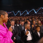 That was Swizz Beatz's son with the skeleton face paint at the Grammys