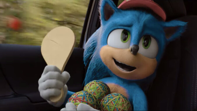 Sonic the Hedgehog chases a different kind of ring in cameo-filled Super Bowl spot