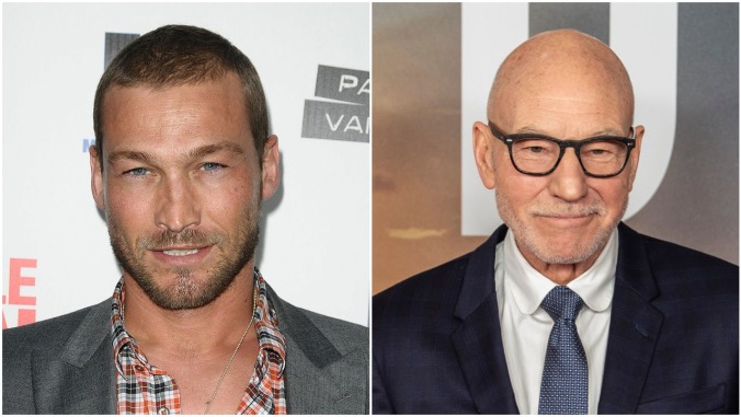 Learn about Andy Whitfield, the actor everybody thinks is a young Patrick Stewart with hair
