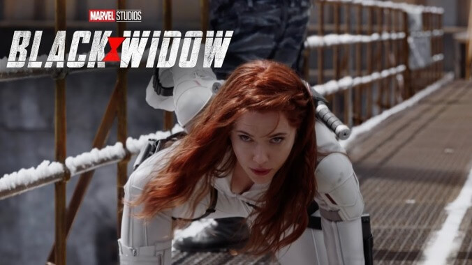 Black Widow infiltrates the big game in the Marvel movie's Super Bowl spot