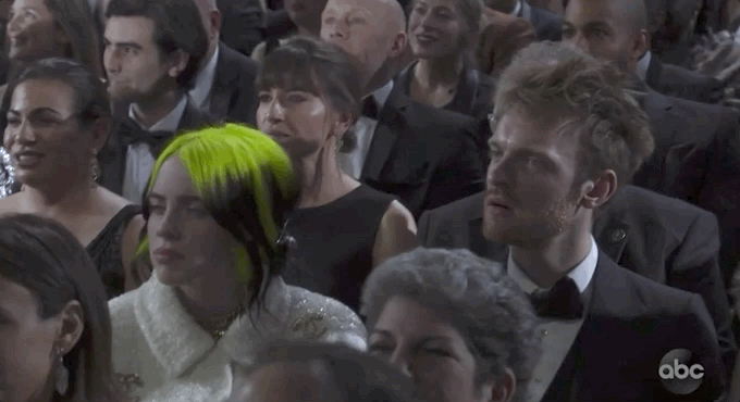 Let Billie Eilish at this year's Oscars be your reaction shot GIFs of the year