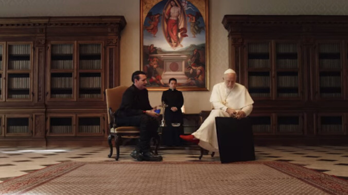 Watch Marilyn Manson confuse The New Pope for The Young Pope