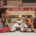 Being shot at the Olympics is about all the Nick Kroll romance Olympic Dreams has going for it