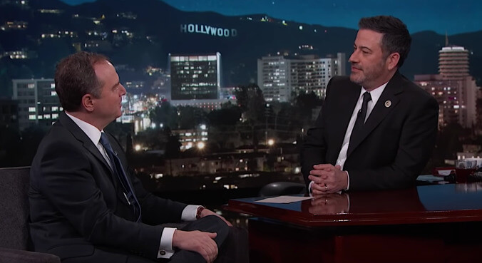 Rep. Adam Schiff tells Jimmy Kimmel what it's like to live rent-free inside Trump's head