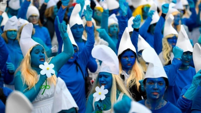 Defying all logic and reason, the world record for largest Smurf gathering has just been broken