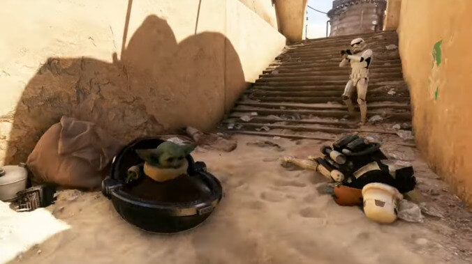 Baby Yoda's a stone-cold killer now