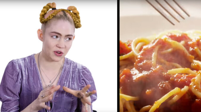 You, too, can live like a star with Grimes' spaghetti, hotdog, and toast-centric meal plan